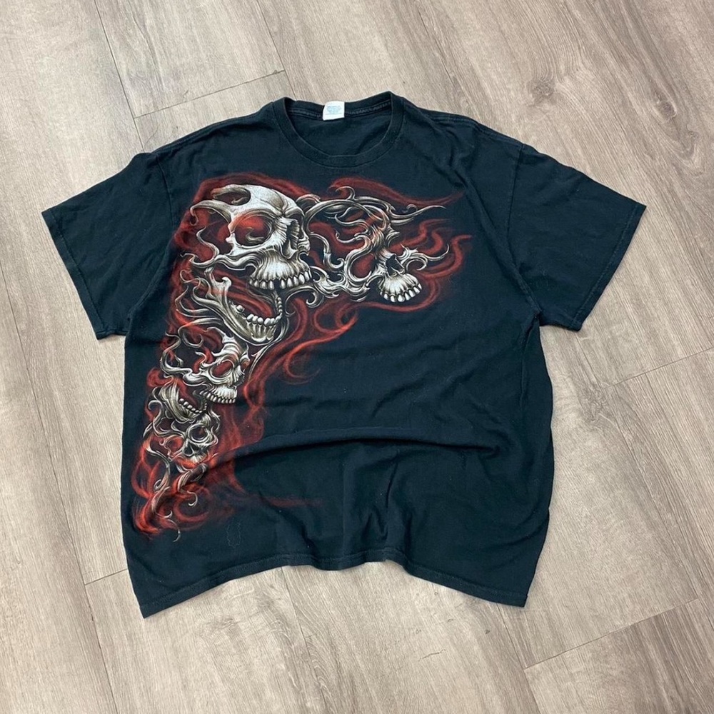 Vintage cyber2k affliction grunge style t shirt!